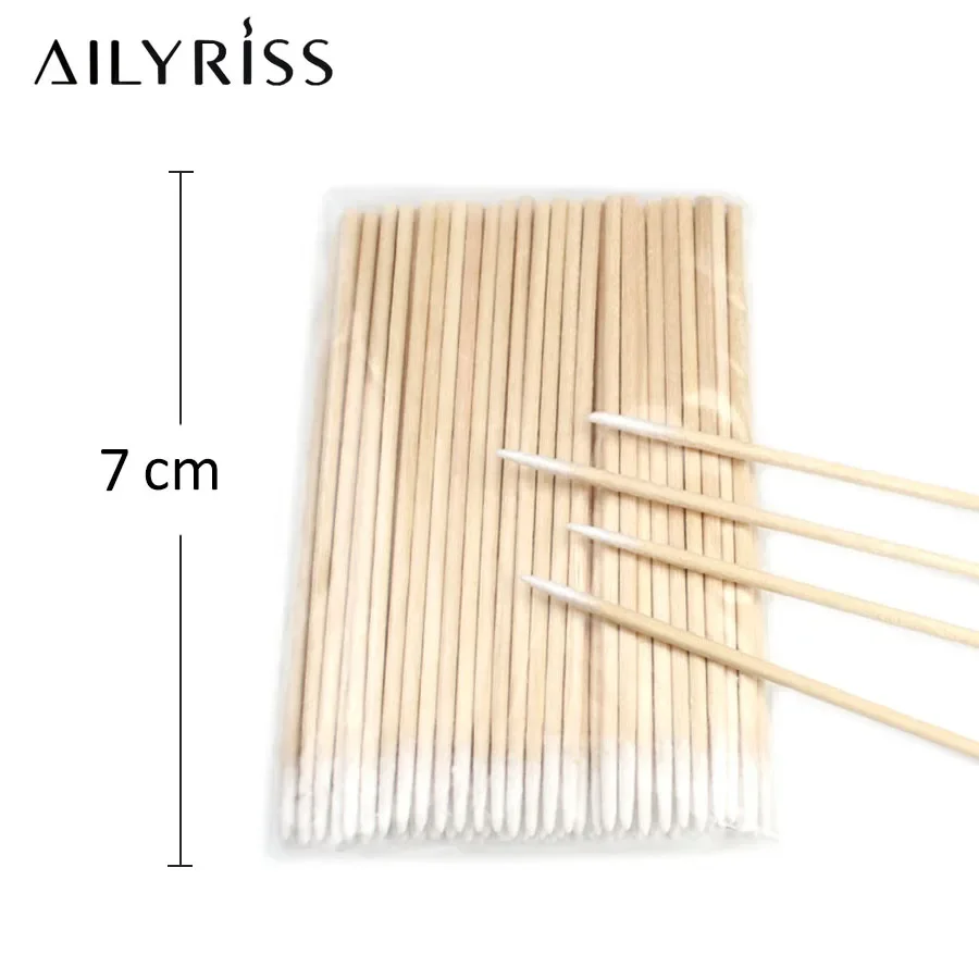 100 pçs/lote escovas de cílios descartáveis cotonete microbrushes ferramentas de extensão de cílios individuais ferramentas de remoção aplicadores