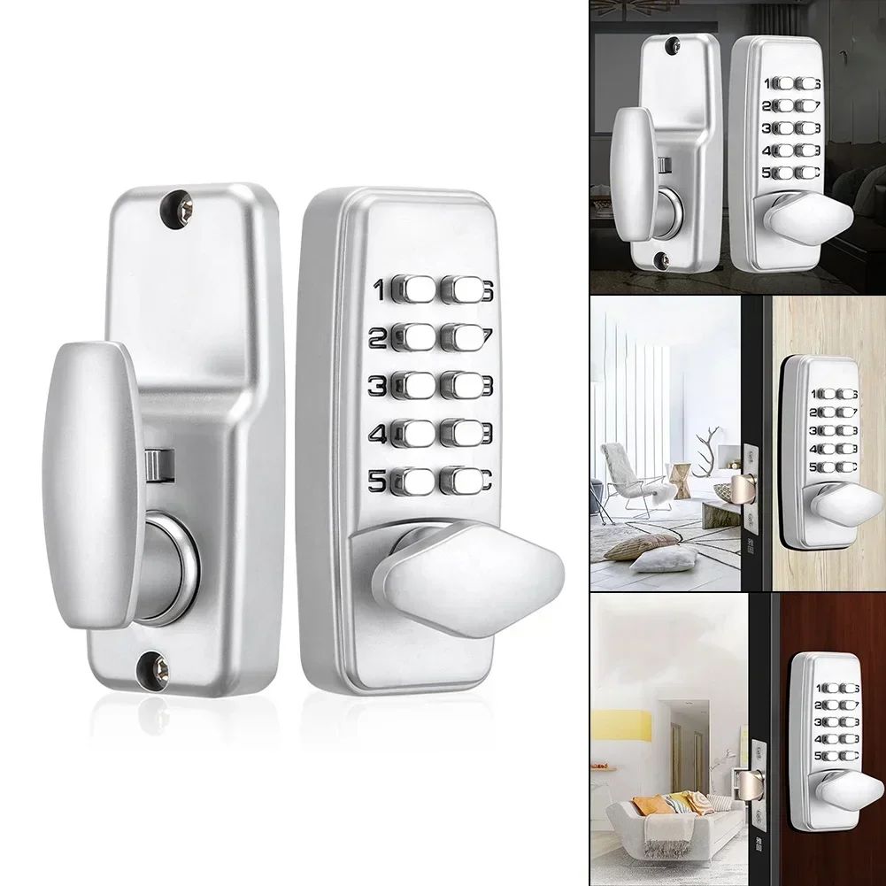 รายการ Keyless ที่เชื่อถือได้กันน้ําประตูดิจิตอลล็อควัสดุโลหะผสมสังกะสีเข้ากันได้กับประเภทประตูต่างๆ