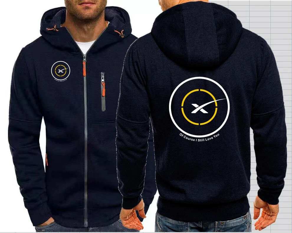 Casacos First Stage Landing para homem, Hoodies, Casacos, Nasas Cars, SpaceX, Eu Ainda Te Amo Drone Ship, Space X, Homens de Curso