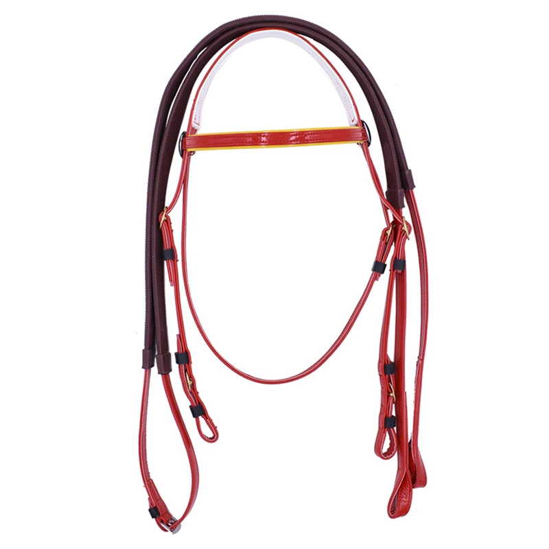 อุปกรณ์ขี่ม้า Bridle น้ำ Leash Harness อุปกรณ์ Plus ป้องกันผม Horse Racing Leash Reins