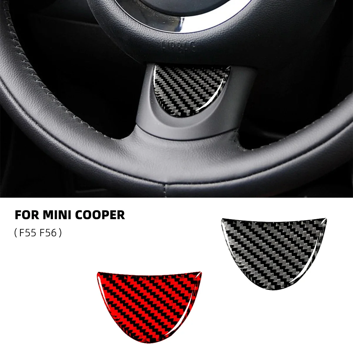 

Steering Wheel Panel Stickers For Mini Cooper Accessories Countryman R55 R56 F60 R61 Carbon Fiber Car Accessories Voiture Auto