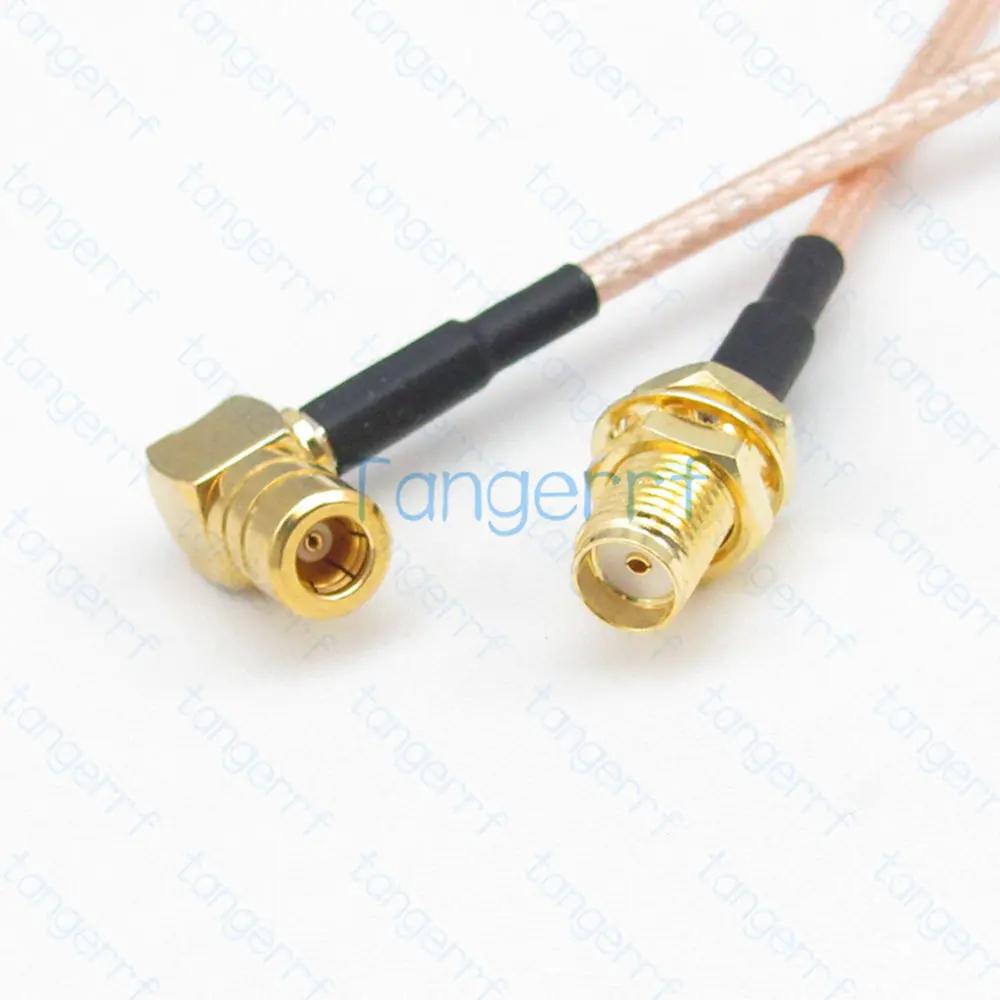 

SMA Female Bulkhead Jack to SMB Female Right Angle 90Degree RF Pigtail Jumper Cable RG316 Low Loss Coaxial High Quality Tangerrf