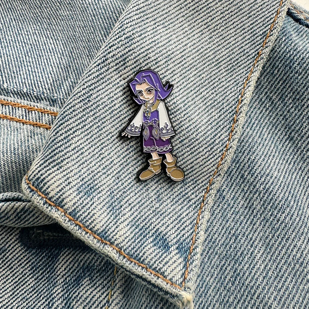 Charakterfigur Kafei Emaille-Brosche Klassisches Spiel-Merchandise Anstecknadel für Rucksack Hut Cosplay-Zubehör Gamer-Geschenk – Detail 7