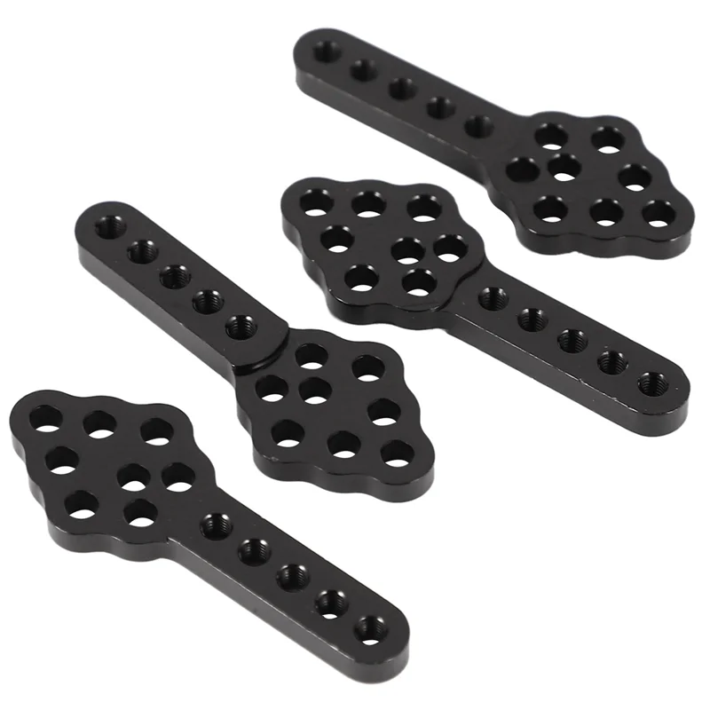 AS96-20Pcs CNC soporte de amortiguador de Metal soporte de ángulo de altura ajustable para coche trepador de control remoto Axial SCX10 90046 D90 D110, negro