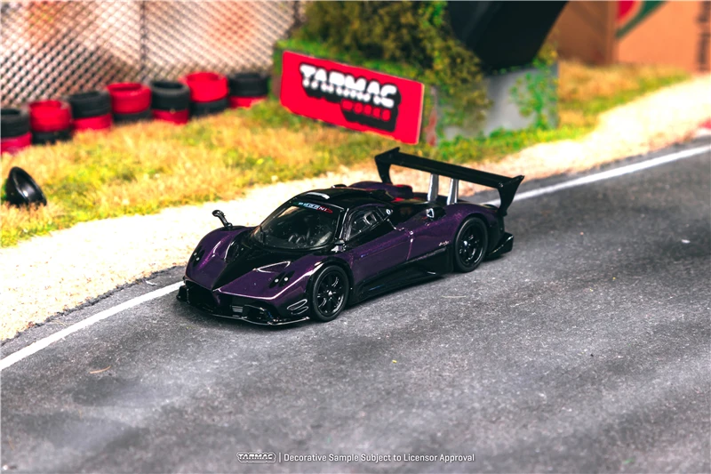 Tarmac Works 1:64 Pagani Zonda R Viola PSO Diecast รุ่นรถ