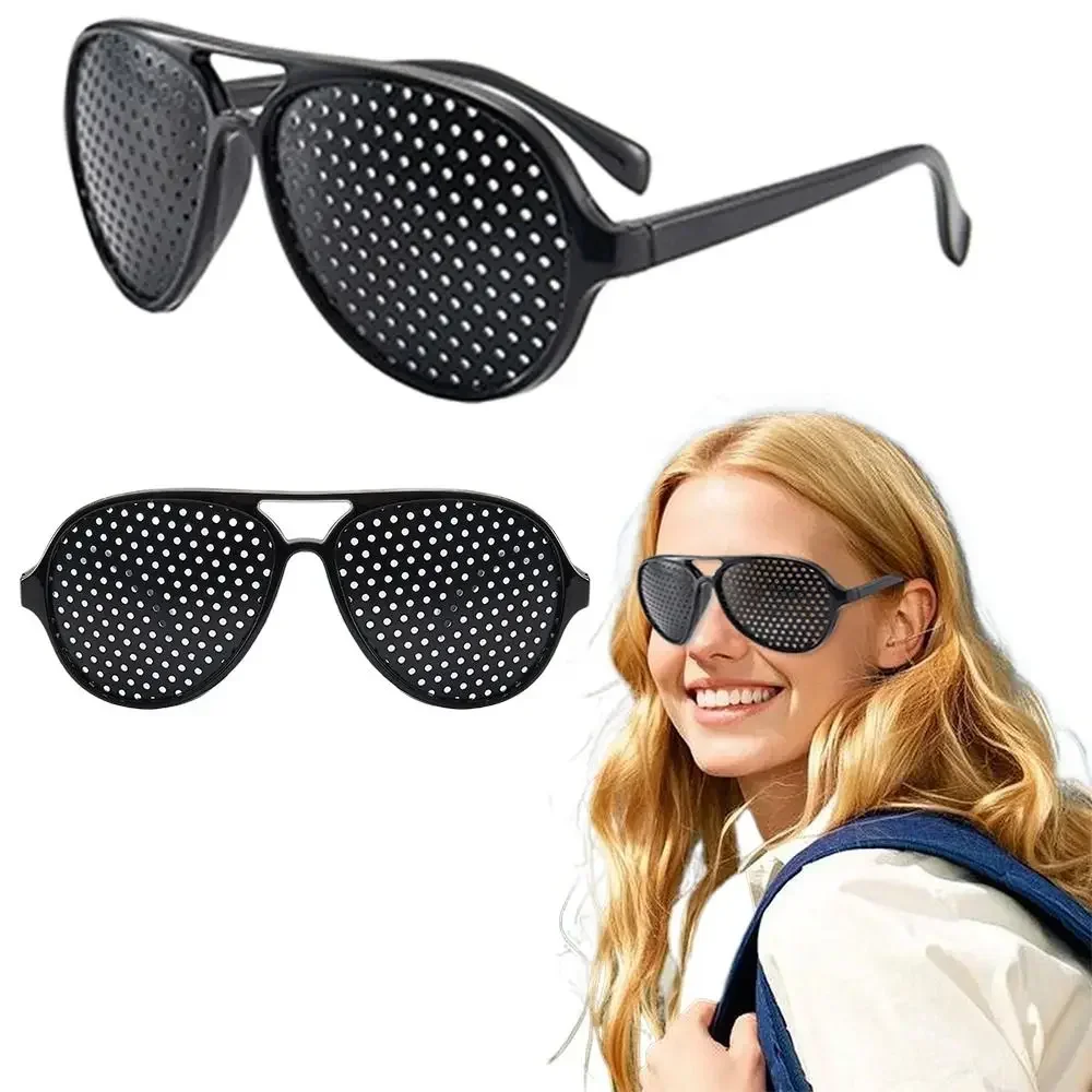 

Vision Care Exercise Glasses Lightweight Improve Eyesight Eyeglasses Black Silver Unisex Vision Improve Glasses Outdoor