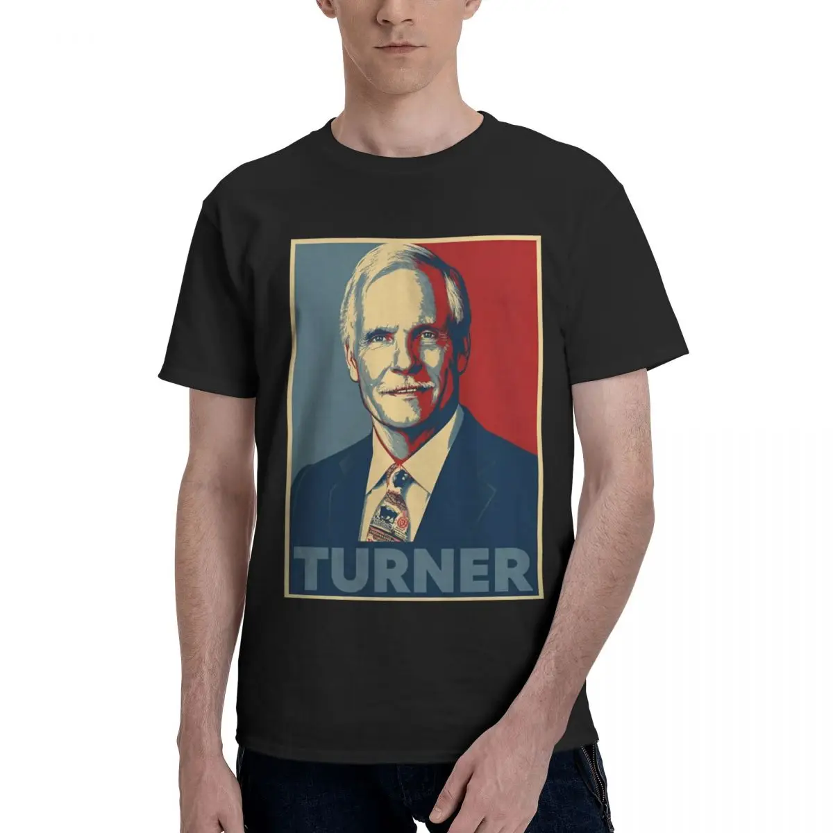 Men Ted Turner Rip 2026 Funny T Shirt Vintage Cotton T Shirts