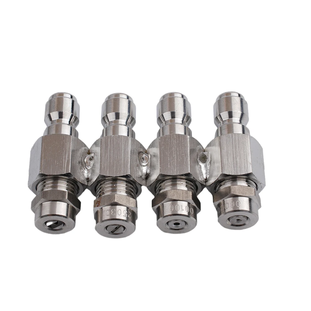 

Набор насадок для мойки высокого давления: 4-позиционный держатель сопла, быстроразъемное соединение 1/4 дюйма, для мягкой очистки, для аппаратов 2-3 GPM