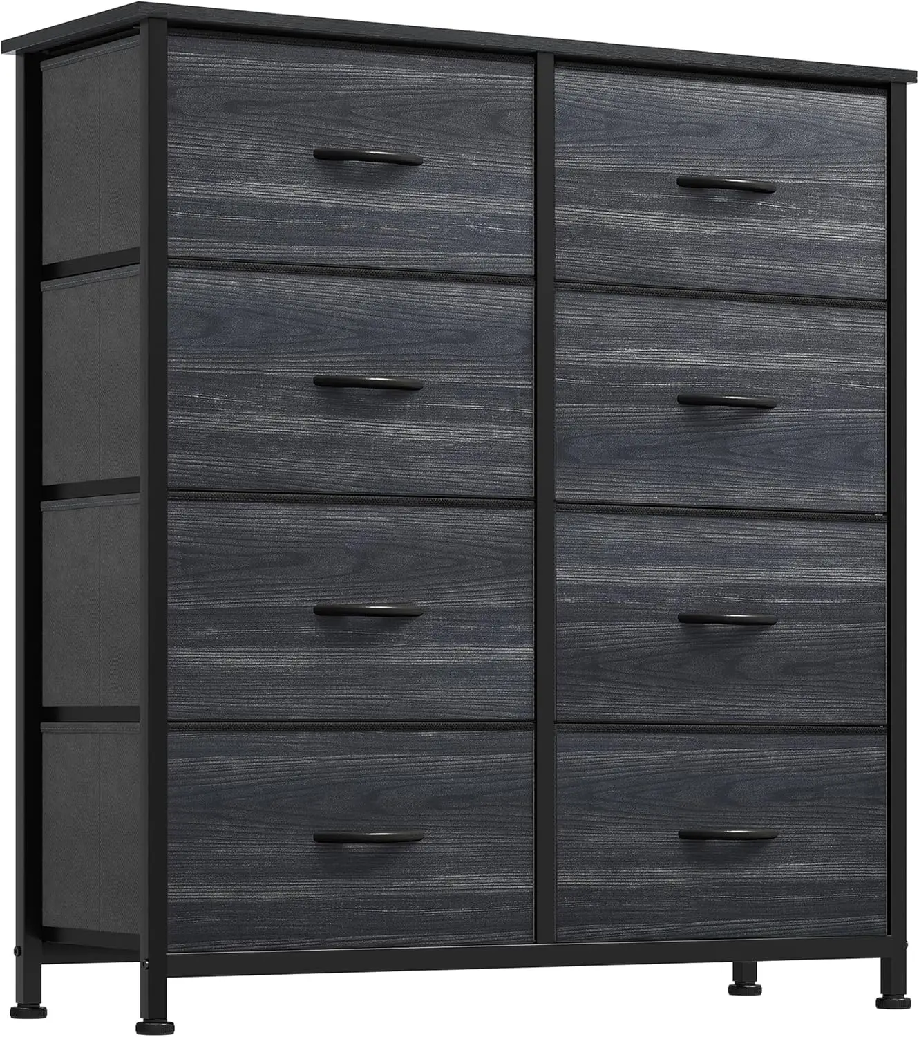 

XMSJ Dresser With 8 Drawers - Fabric Storage Tower, Organizer Unit For Bedroom, Hallway, Closets - Sturdy Steel Frame, Wooden To