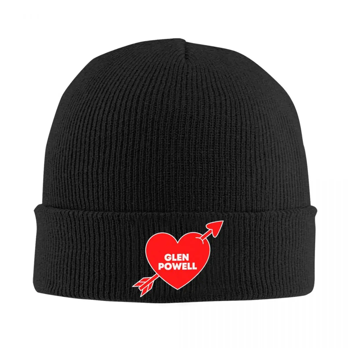 In Love With Glen Powell Hats Autumn Winter Skullies Beanies Street Caps Men Women Skullcap