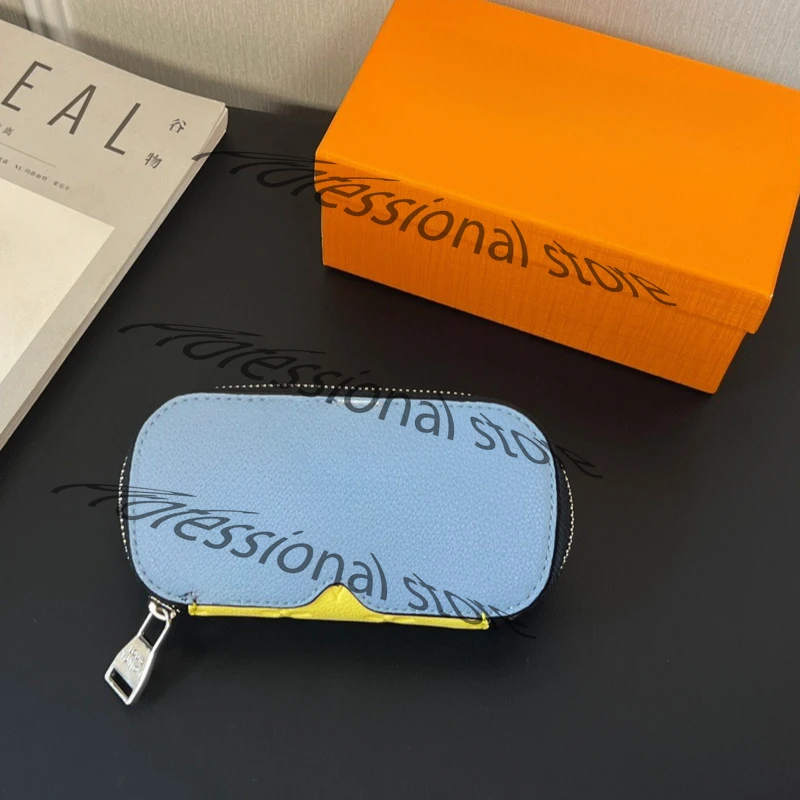 

Fashionable and Exquisite Glasses Case, Storage Leather Multi-color Painted Large Capacity Sunglasses Case Decoration