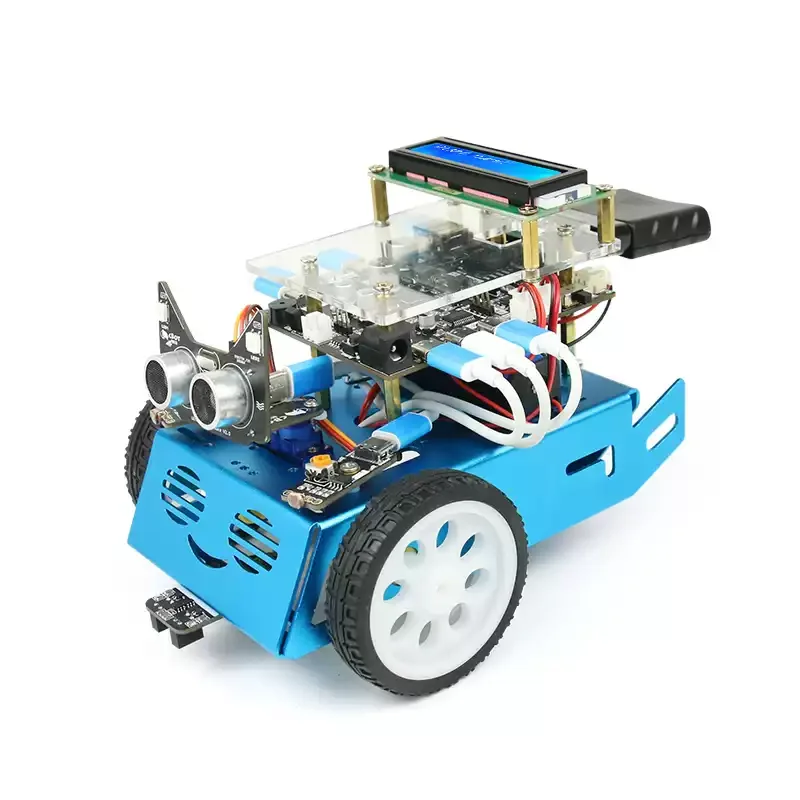 Kids Scratch AI Robot Car Kit STEM Maker Educational Set Multifunctional Smart Vehicle for Graphical Programming Learning