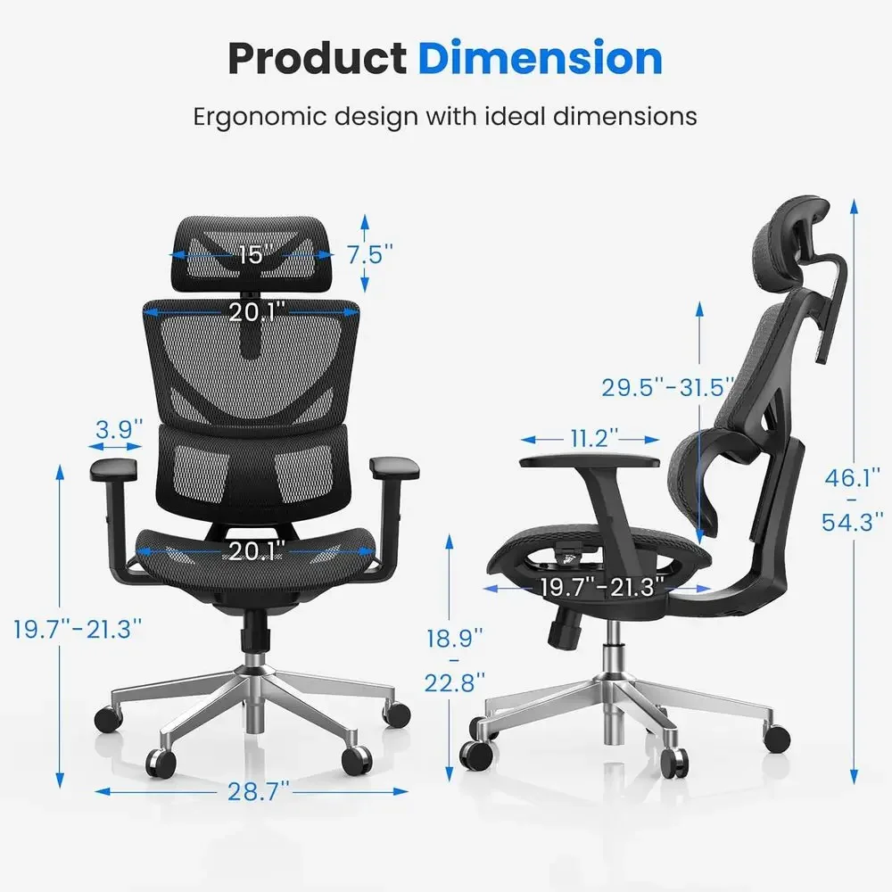 

Special OfferErgonomic Mesh Office Chair For Big & Tall, 350lbs Capacity, Lumbar Support, Adjustable Features