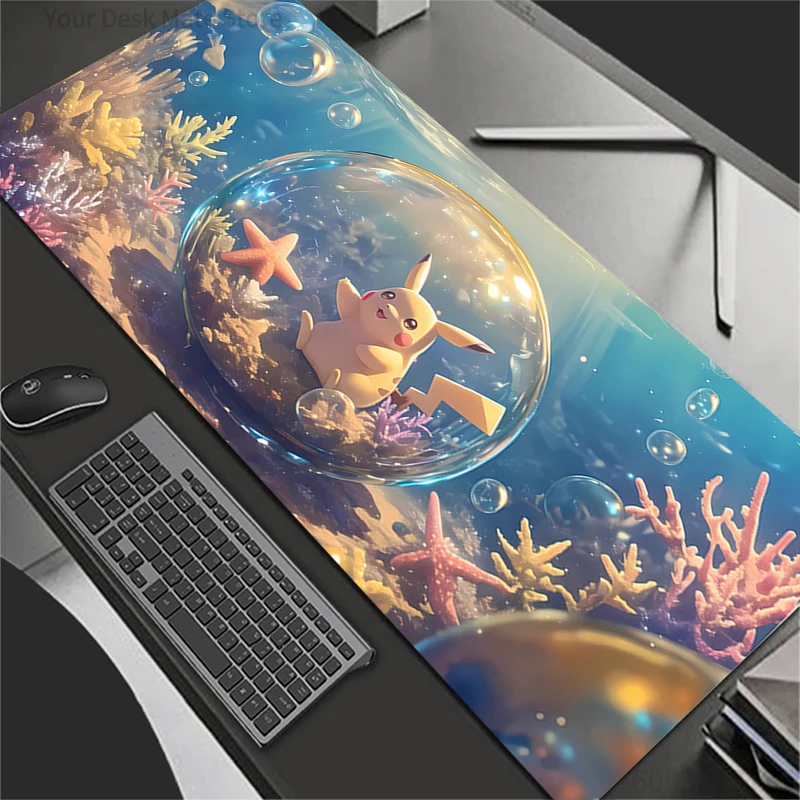 

Mouse Pad Gaming Accessories Gabinete Gamer PC Computer Desk Mat Large XXL Keyboard Tablet P-Pokemons P-Pikachus Mousepad