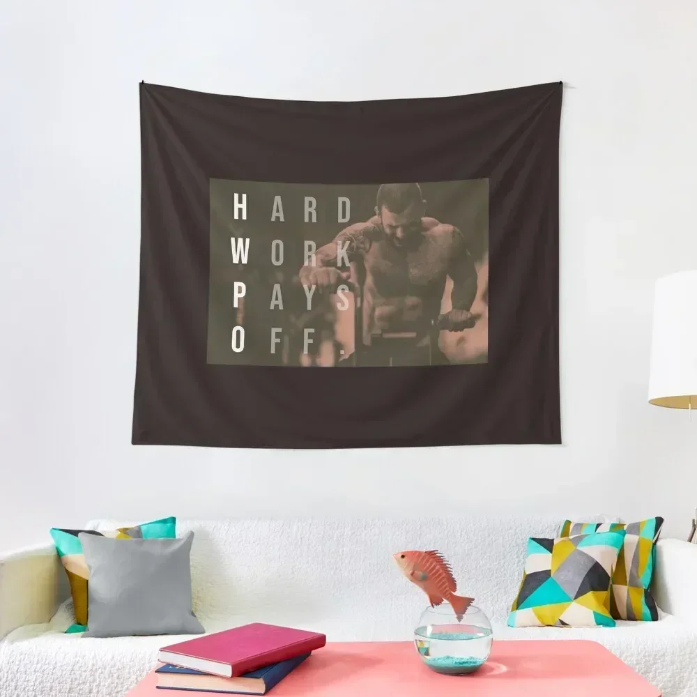 Mat Fraser - CrossFit - Hard Work Pays Off - HWPO Tapestry Wall Decor Room Ornaments Wall Tapestries Tapestry