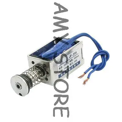 

JF-Z05 DC12V 45N Force 10mm Stroke Open Frame Solenoid Electromagnet