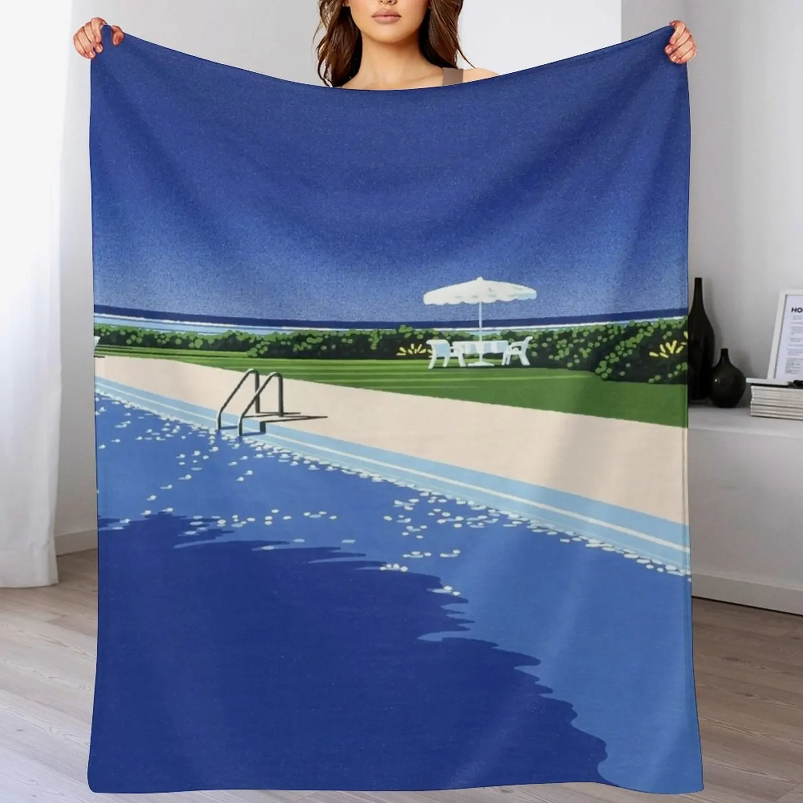 hiroshi nagai Throw Blanket Custom Hair Baby Blankets