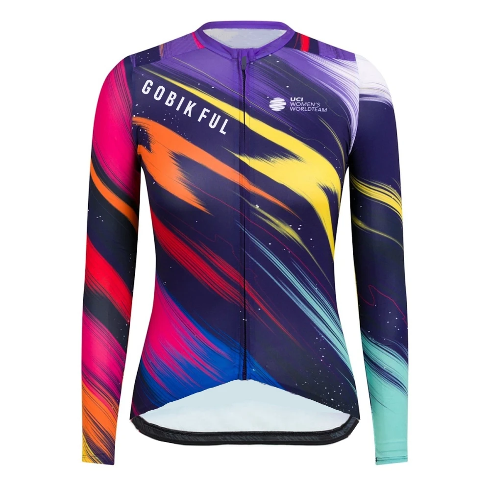 GOBIKFUL High Quality Pro Cycling Jersey Men Woman Breathable Bicycle Clothing Team Road MTB Bike High-end Simple Long Sleeve