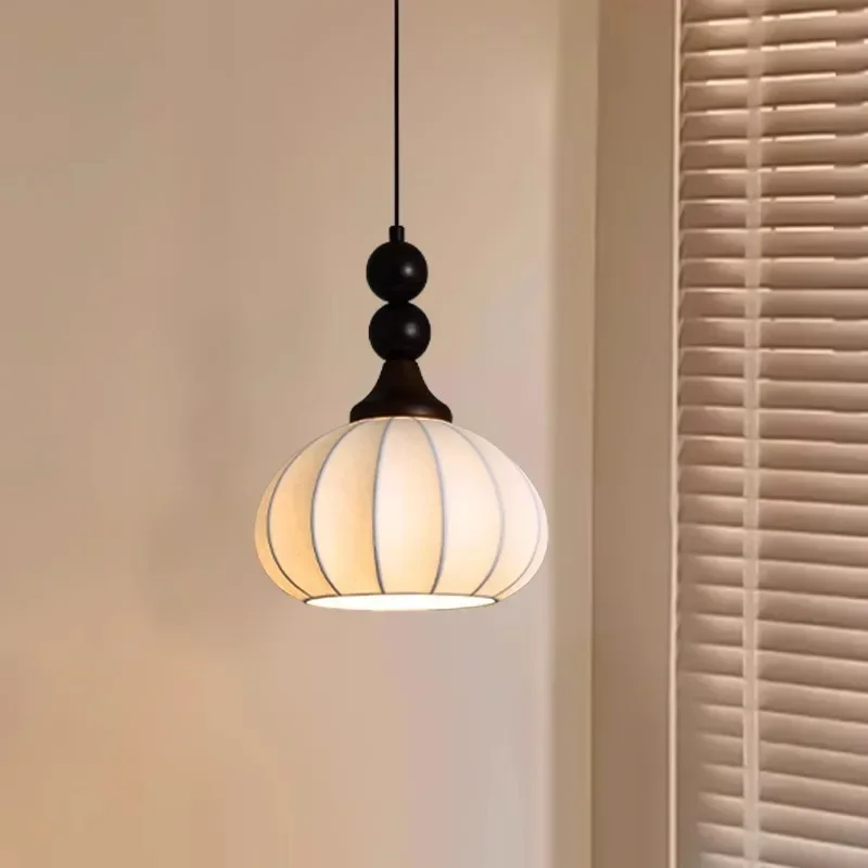 

SANDYHA Elegant Japanese Silk Pendant Light Fabric Lampshade Chandelier Ideal for Living Room Bedroom and Restaurant Decor