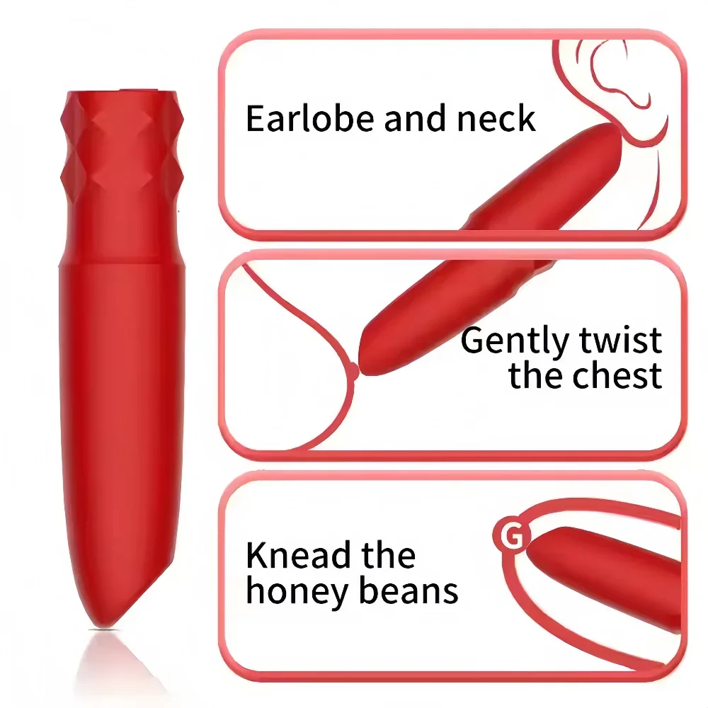 رصاصة جهاز هزاز لتدليك الجسم قوية تهتز تدليك كرات G بقعة تدليك القدم البظر الحلمة محفز الإناث الاستمناء