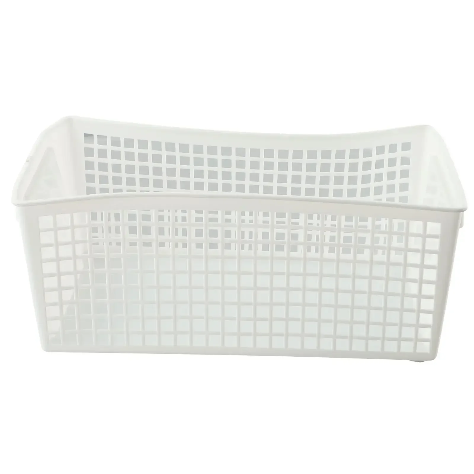 Multi-purpose Home Storage Blue Plastic Rectangular Basket For Kitchen Bathroom Miscellaneous Items Organizer Design Handle