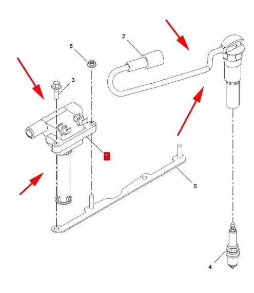 10171408 Original ignition coil high pressure pack cylinder line For SAIC MG 350 MG3 MG5 360 E550 GT