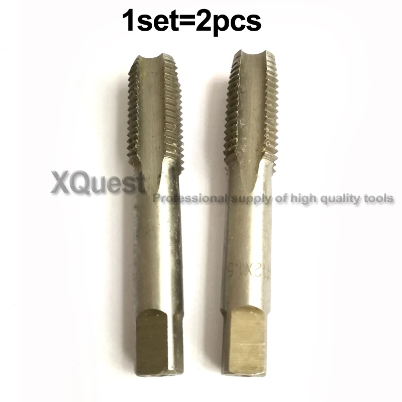 2pcs Metric Hand tap set M16 16X2 16X1.5 16X1.25 16X1 Two Bottom Fine thread Right Hand taps M16X2 M16X1.5 M16X1.25 M16X1