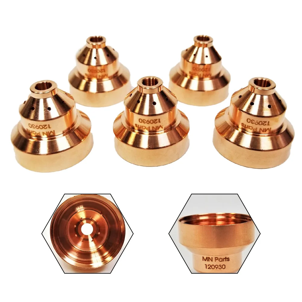 5PCS 120930 Plasma Torch Shield Cup Tip Electrode Nozzle Plasma Welding Cutting Torch Consumable For 1250 Plasma Cutting Torch