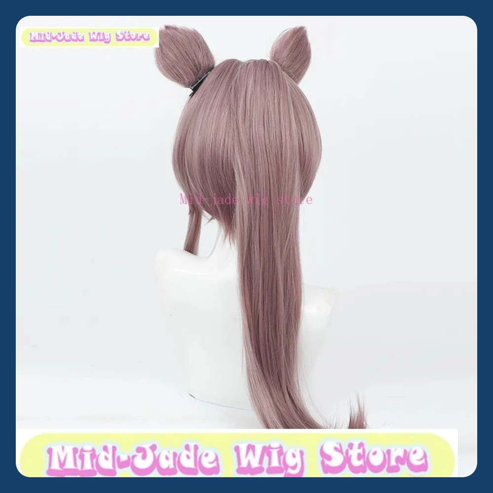 منتصف اليشم شعر مستعار مخزن الفرسان لين Yuxia شعر مستعار تأثيري هالوين أنيمي لعبة لعب الأدوار الشعر الاصطناعية