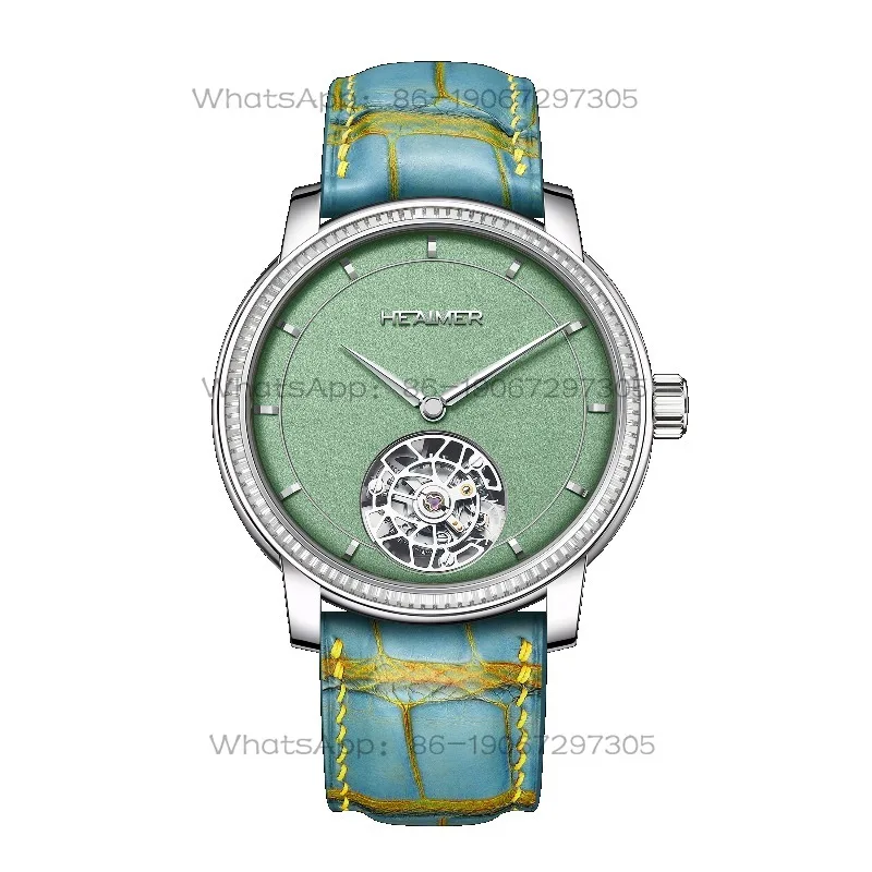 Tourbillon Mechanical Watch Limited Edition Hand Polished Bezel Business Watch