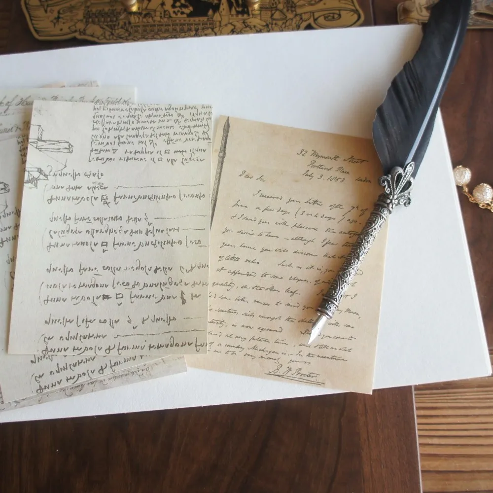 30 ورقة كتاب من أكثر من عقد من الحروف تصميم خلفية ورق الحرف هدية الديكور سكرابوكينغ اليدوية DIY بها بنفسك