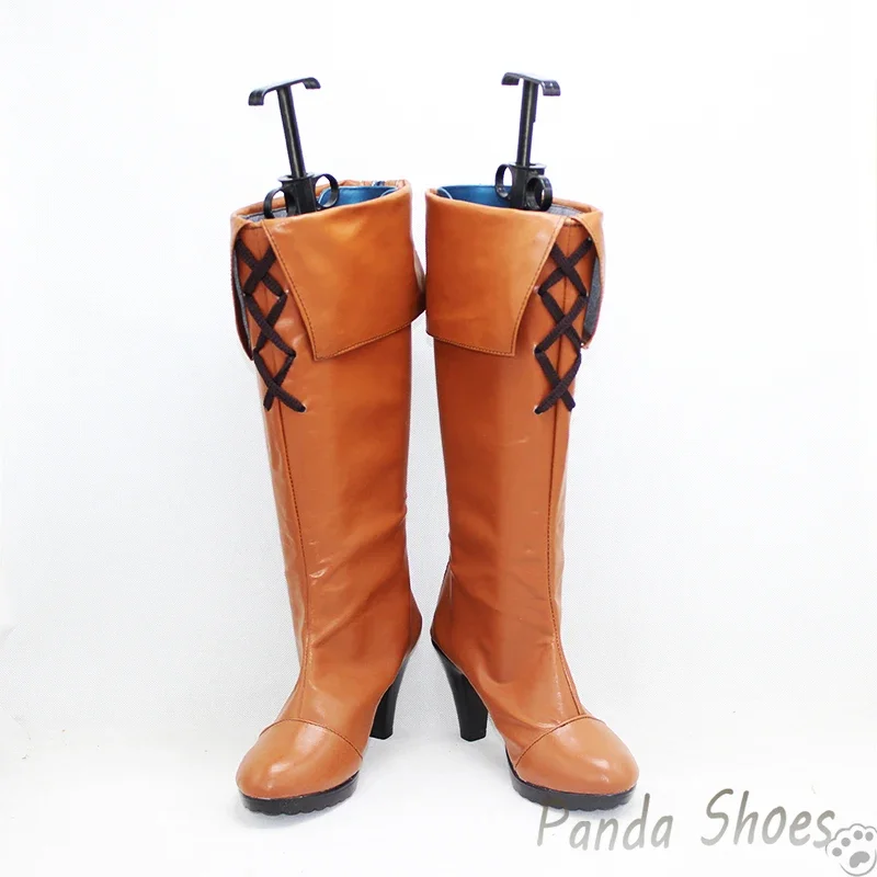 รองเท้าคอสเพลย์วีร่าจากเกมแกรนบลูแฟนตาซี รองเท้าคอสเพลย์อนิเมะ คอมมิค สำหรับงานคอนเวนต์ ปาร์ตี้ฮาโลวีน