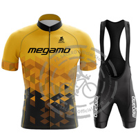 Megamo Summer Team Bicycle Clothing 2024 Men Racing Clothes Breathable Cycling Jersey Sets Ropa Ciclismo Maillot Road Bike Wear