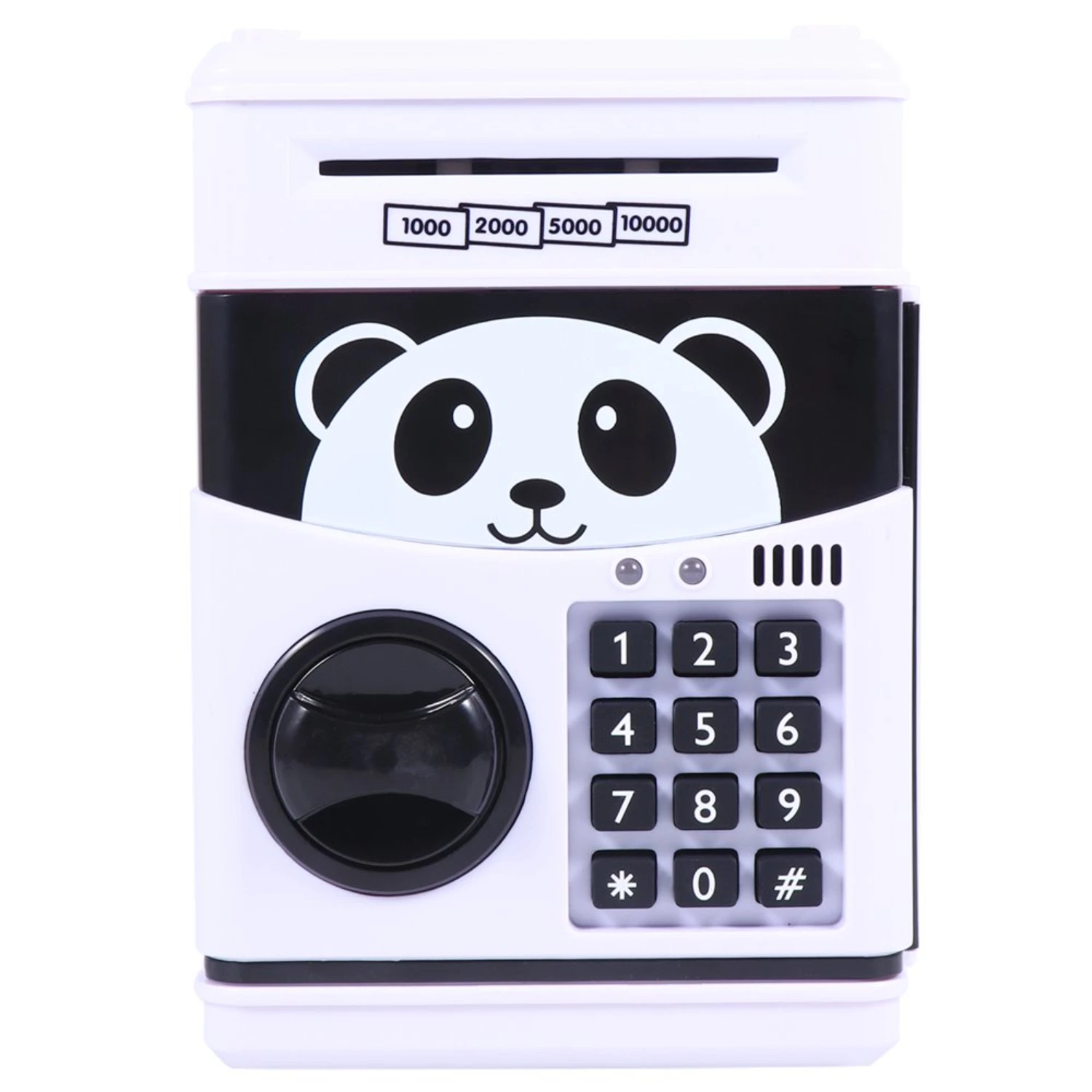 Safety Deposit Box Kids Coin Bank Automatic Roll-up Vault