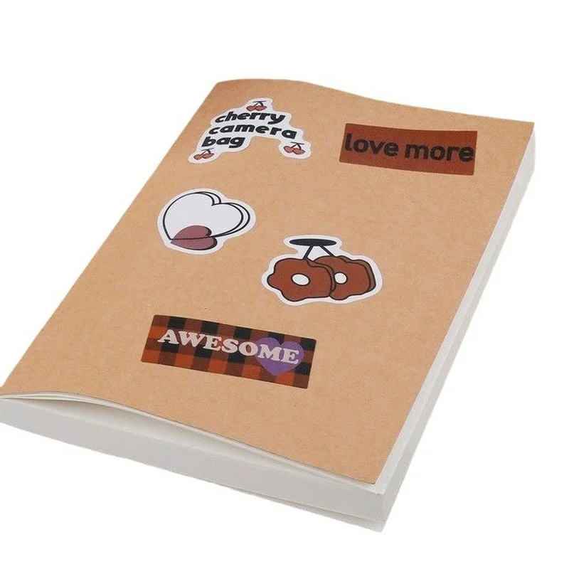 دفتر ملاحظات Ins فارغ، مستوى مظهر عالي، دفتر ملاحظات سميك للغاية للطلاب، مفكرة، مذكرات نسخ ناعمة ذات سعة كبيرة، دراسة