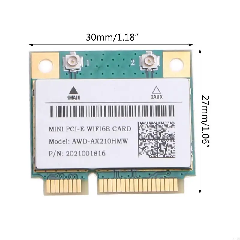 Adattatore rete N84B AX210HMW BT5.2 5GHz 2,4 GHz Mini PCIE WiFi Antenna per 10