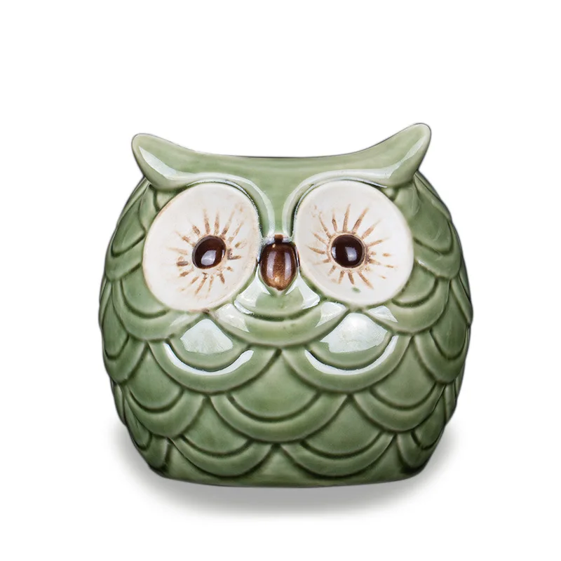 

500ml Ceramic Tiki Mug Owl Bird Creative Porcelain Beer Wine Mug Cup Bar Tool