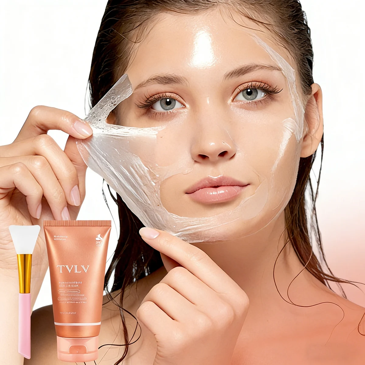 Nicotinamide tear off facial mask, deep moisturizing, suitable for all skin types, facial care, night facial care