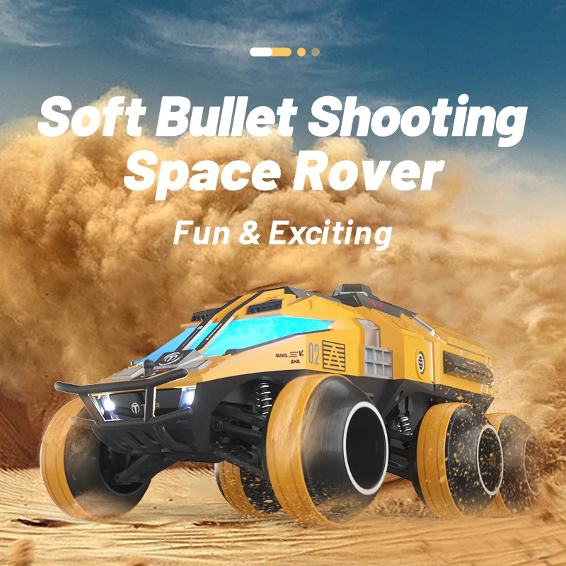 JJRC Q118 RC รถ 6WD หุ้มเกราะ Off-road Cross-Country รถปีนเขา RC Space Cars เปิดตัวกระสุนป้อมปืน Lift ของเล่น