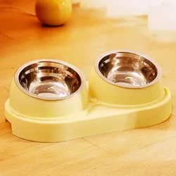 Comedero doble antiderrames para perros y gatos - tazón de agua