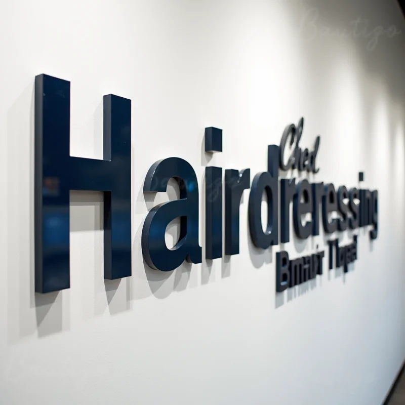 Custom Solid Metal Letters for Outdoor Business Signage Weatherproof 3D Storefront Sign Suitable for Cafe Office Shop Salon