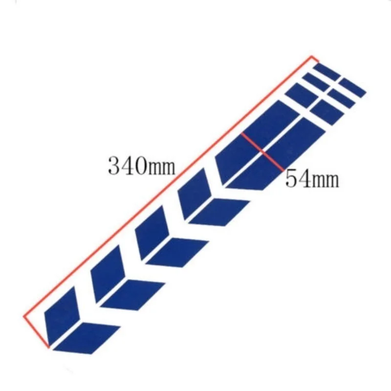 Мотоциклетная наклейка со стрелками, дневным креплением, водонепроницаемая, маслостойкая, светоотражающая, универсальная наклейка на мотоцикл