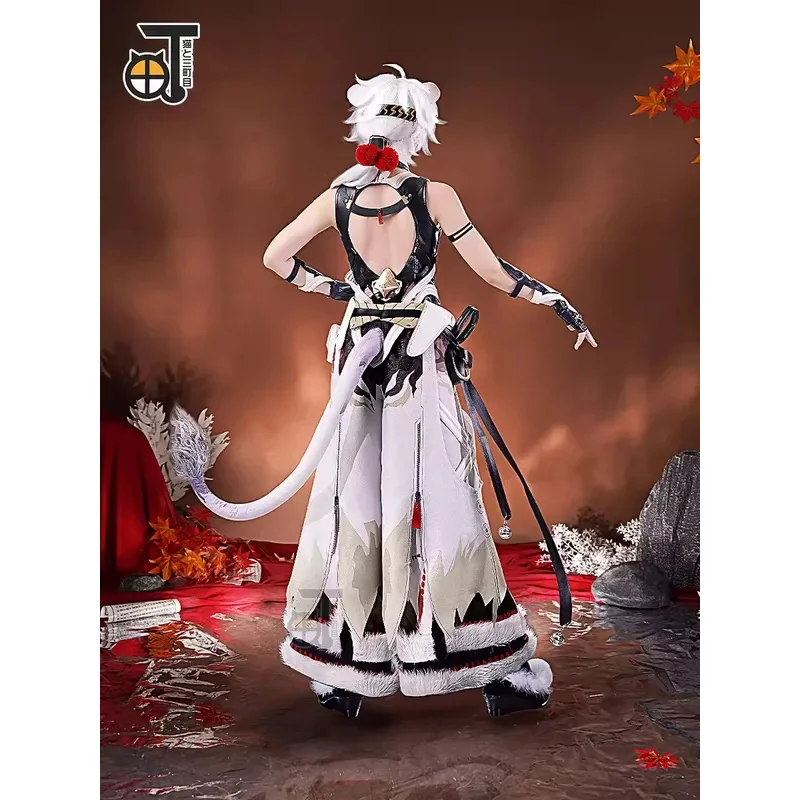 Game Wuthering Waves Lingyang Cosplay Costume Wig Shoes Headwear Liondance Troupe Glacio Natural Resonator Women Men Halloween