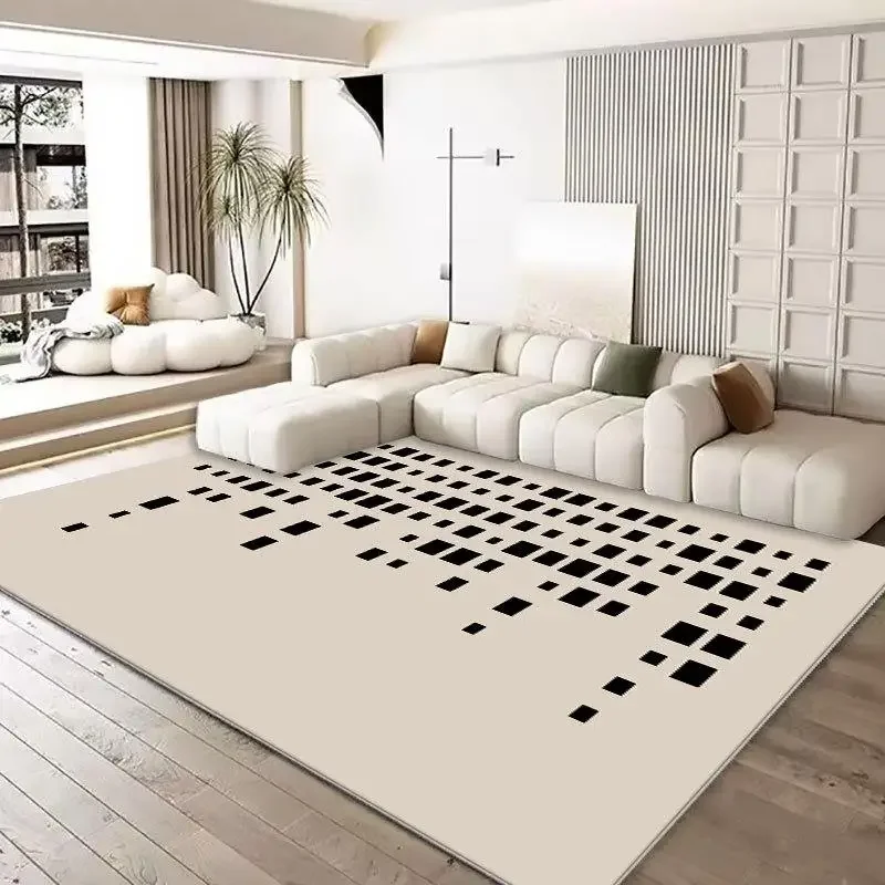 Cream Style Carpets for Living Room Large Area Bedroom Decor Simple Carpet Thickend Plush Lounge Floor Mat Fluffy Soft Study Rug