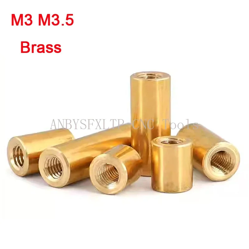 H62 Brass Round Copper Column Female To Female Standoff Spacer Column Hand Knob Nuts PCB Motherboard DIY Model Parts M3 M3.5