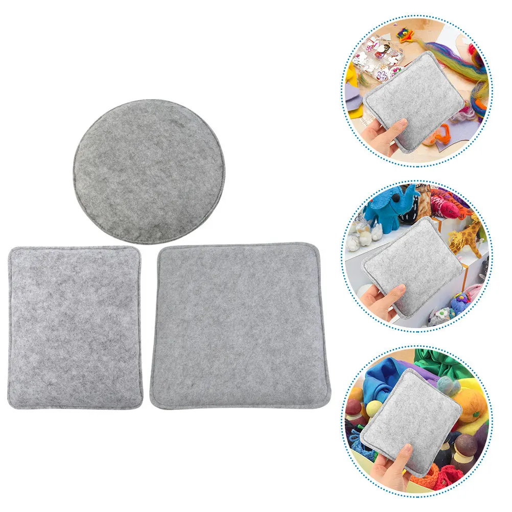 

3Pcs Felting Pad Versatile Art Crafting Mat Ideal for Home Studio Use Long-Lasting Comfortable Design Multi-Purpose Felting Base