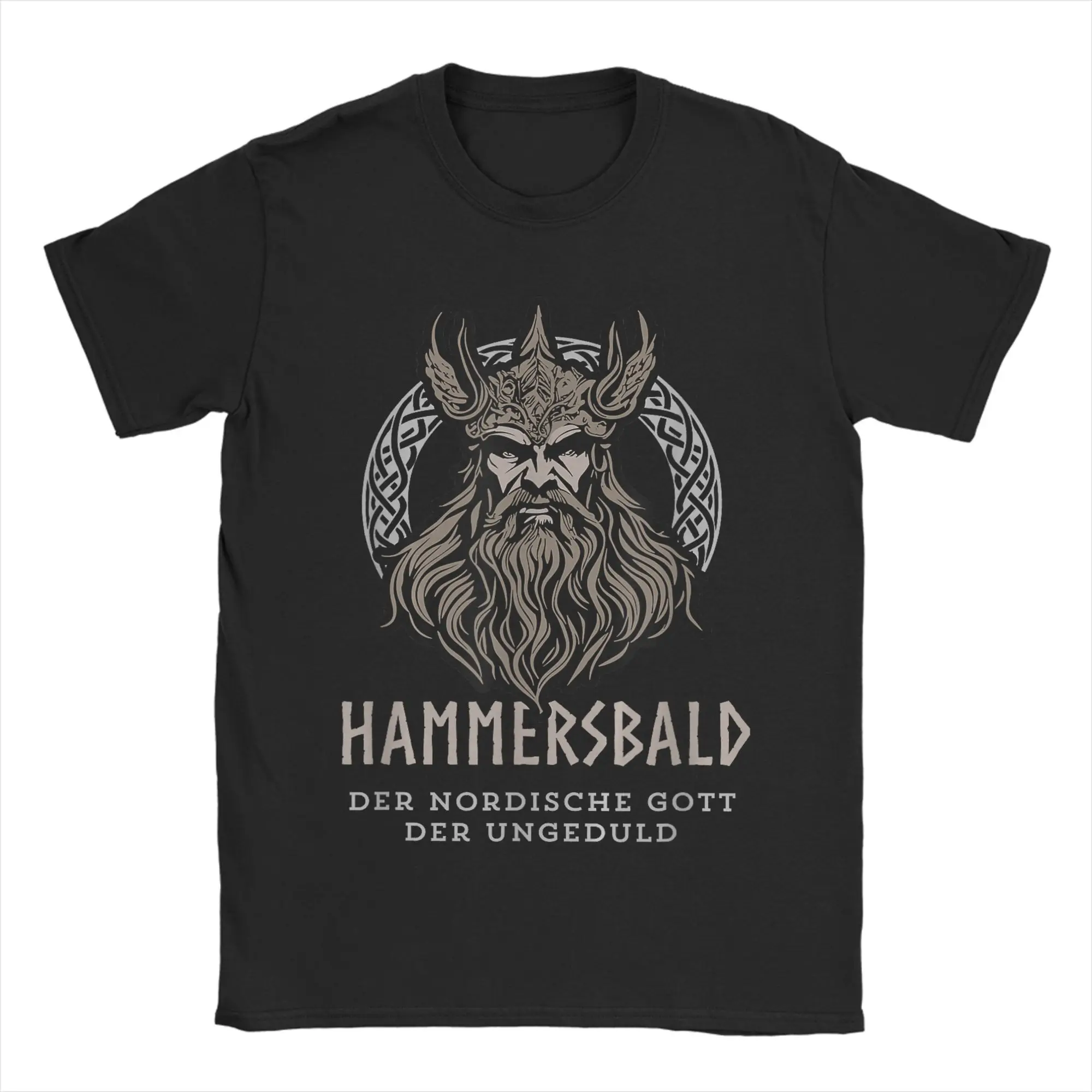 Hammersbald God of Impatience T-Shirt for Men  Vintage 100% Cotton Tee Shirt O Neck Short Sleeve T Shirt New Arrival Clothing