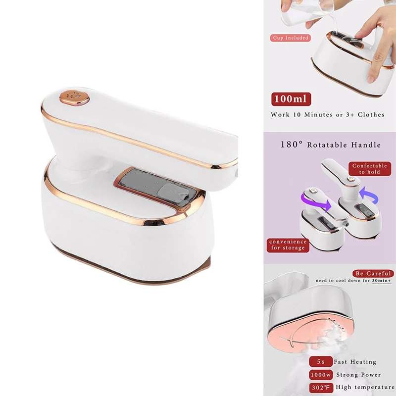 

Steamer Iron For Clothes Travel Mini Steam Iron Handheld Portable Steamer Small Size Travel College Essentials
