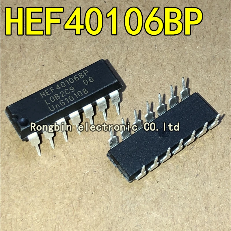 10PCS HEF40106BP HEF40106 40106 DIP14 plug-in, logic IC chip