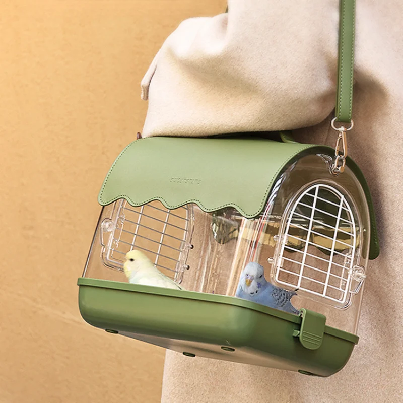 Parrot Carrying Cage Bird Cage Parrot Cage Acrylic Outdoor Viewing Cage Parrot Special Birds Cage